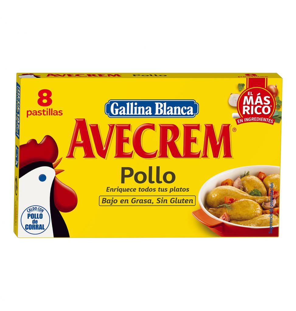 CALDO PASTILLAS AVECREM POLLO 8U