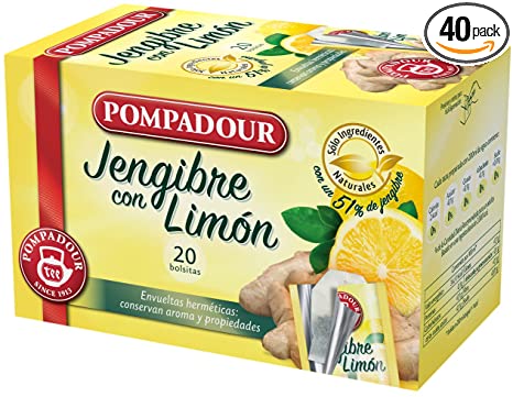 INFUSION POMPADOUR JENGIBRE LIMON 20U