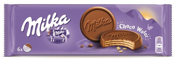 GALLETA MILKA CHOCO WAFER 6X30G=180G