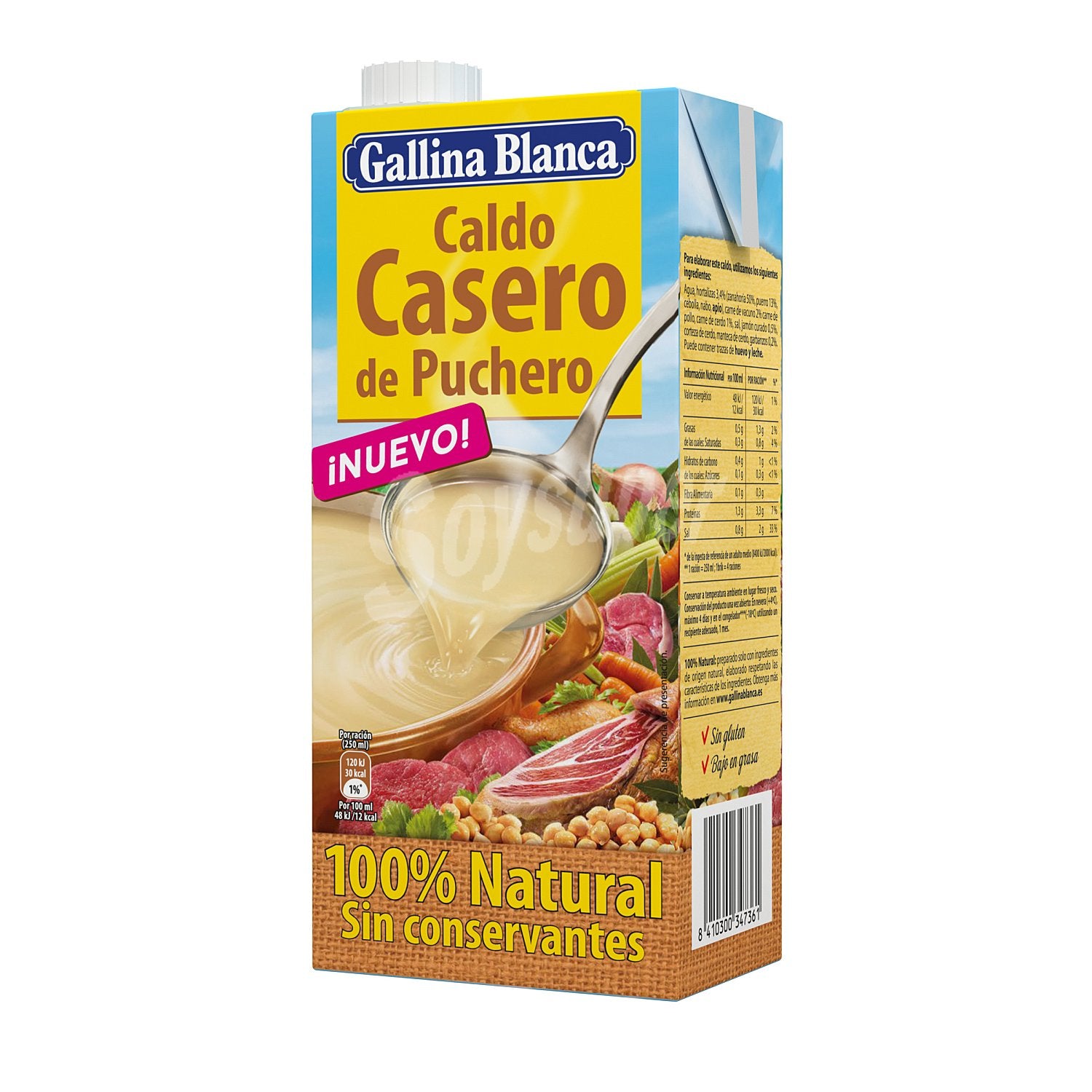 CALDO BRIK GALLINA BLANCA PUCHERO 1L