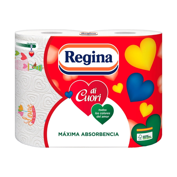 PAPEL COCINA REGINA DICUORI PK2+1