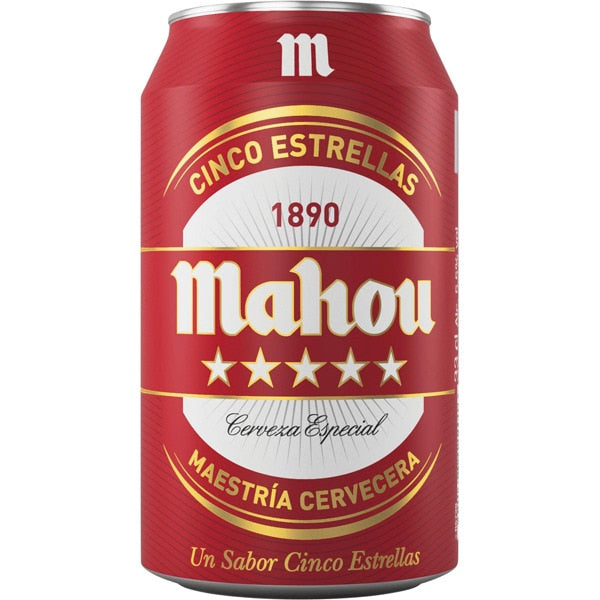 CERVEZA LATA 33CL MAHOU 5 ESTRELLAS