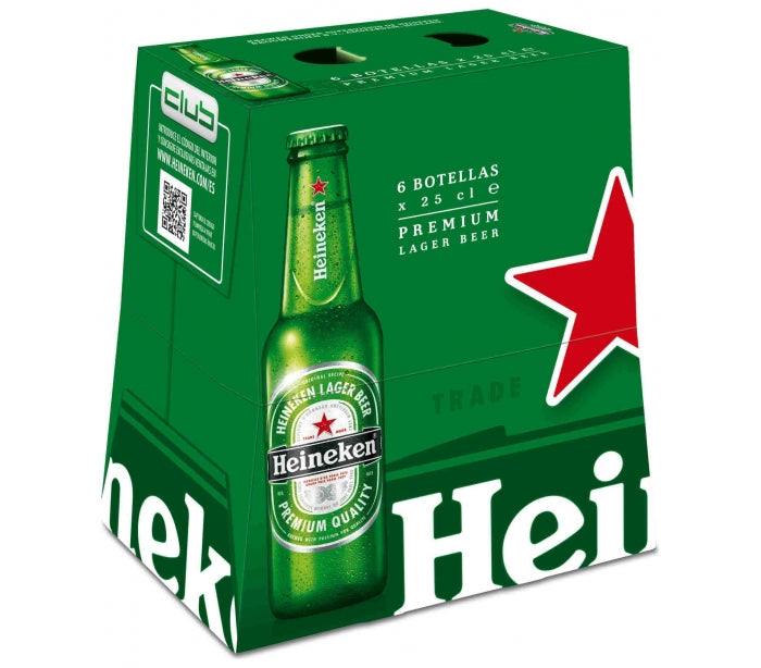 CERVEZA BOTELLA P6X25CL HEINEKEN