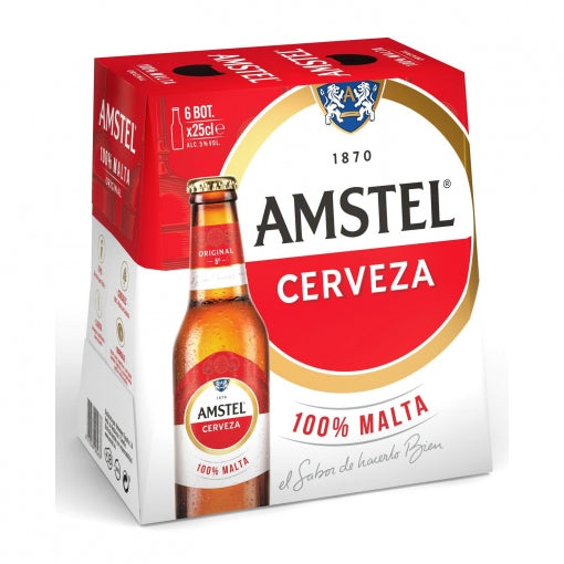 CERVEZA BOTELLA P6X25CL AMSTEL