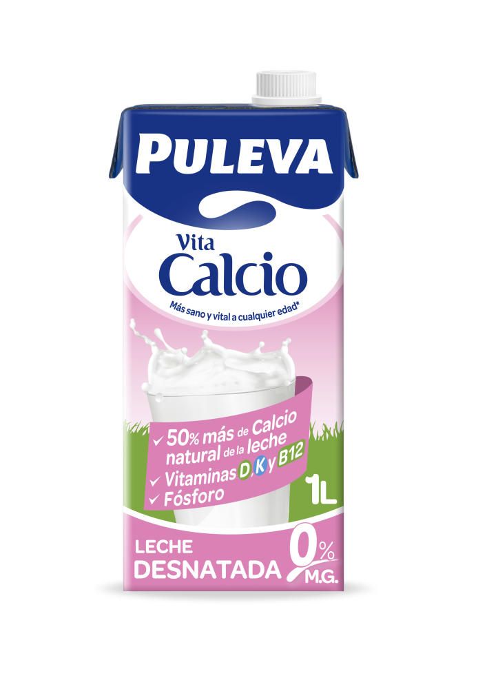 LECHE CALCIO DESNATADA PULEVA 1L