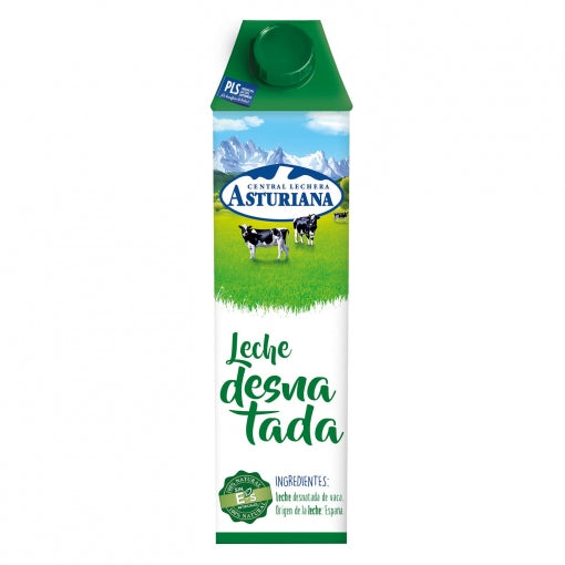 LECHE DESNATADA ASTURIANA 1L