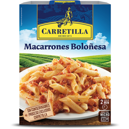 CARRETILLA MACARRONES BOLOÑESA 325G.