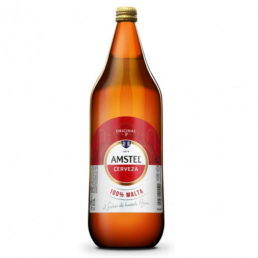 CERVEZA BOTELLA 1L AMSTEL