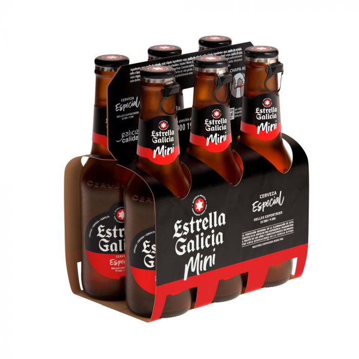 CERVEZA BOTELLA P6X20CL ESTRELLA GALICIA