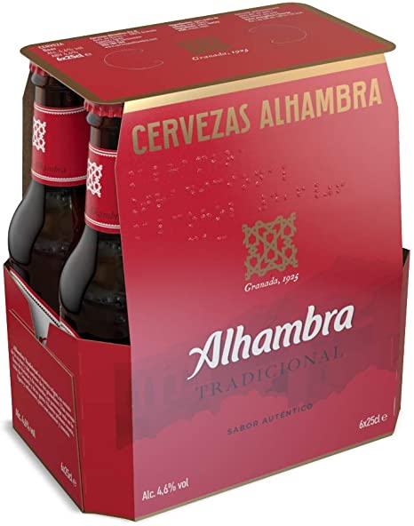 CERVEZA BOTELLA P6X25CL ALHAMBRA